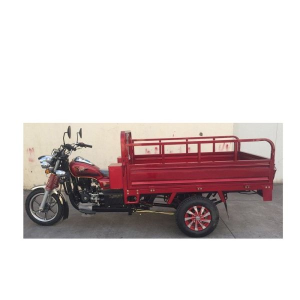 Red Color Three Wheel Cargo Motorcycle Air Cooling Engine Alloy Wheel 162FMJ