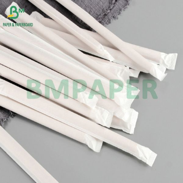 Custom Printed 24gsm 28gsm Food Grade Paper For Straw Wrappers