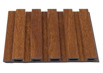 Waterproof Bathroom Pvc Cladding Panels Wpc Wood Slat Panel CE