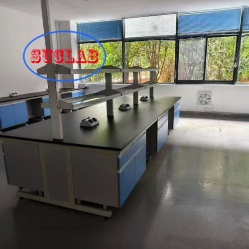 Some Assembly Required Wood Chemistry Lab Workbench Suppliers with C-Frame Frame and Wood Materials