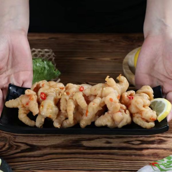 Best Seller Chinese Customized Packaging Tradition Snacks Braised Chicken Feet Lemon Spicy Boneless Chicken Feet Snack