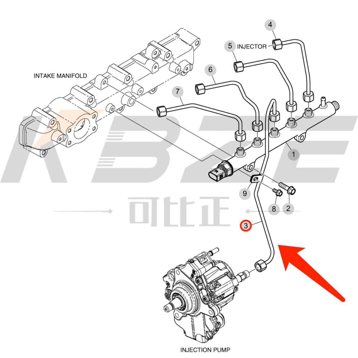 Se trata de un motor de 420208-00550 42020800550 para excavadora DX120.