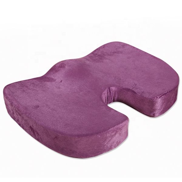 Custom Logo Memory Foam U-Shaped Seat Cushions with Low MOQ and Polyester Cushion