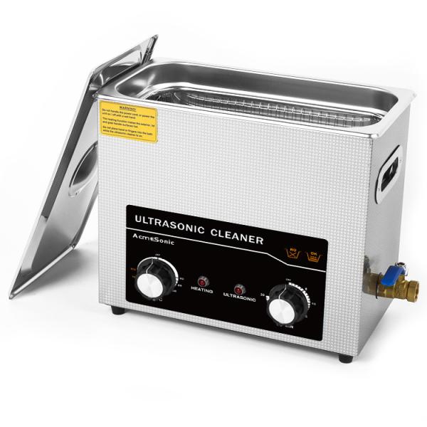 Limpeza de água quente por ultra-som 6L Tanque 180W Potência Limpeza física para peças mecânicas