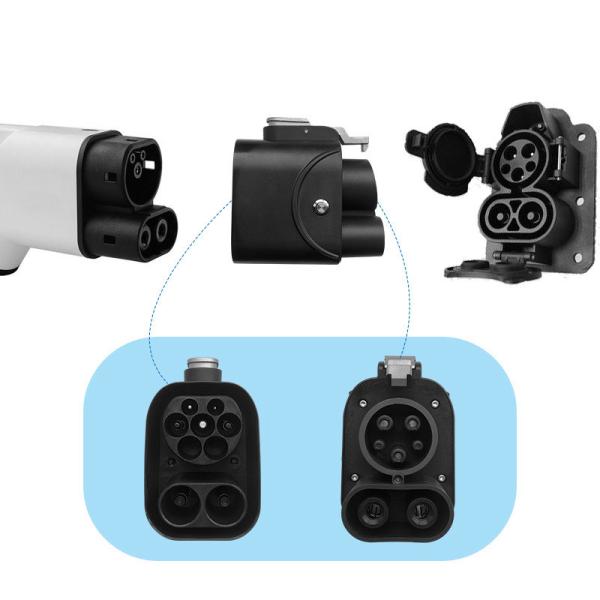 CE Approved Output Current 250A Qiaoyi 250A Ev Fast Charger Connector CCS2 to CCS1 Adapter for Electric Car Charging