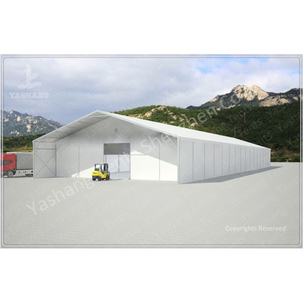 High Performance Outdoor Warehouse Tents White PVC Tarpaulin Storage Marquees Hire