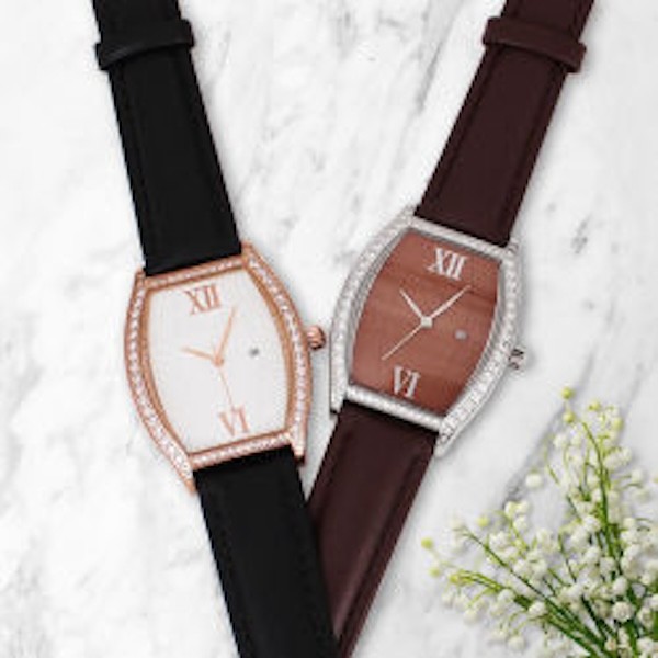 Fashionable Luxury Leather Watch Ladies Quartz Watch Waterproof