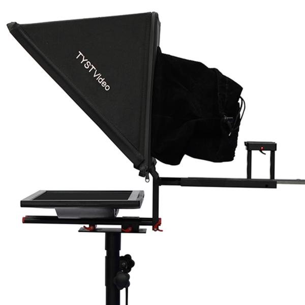 Melhor Teleprompter de 20 polegadas para Entrevista Equipamento de Transmissão de TV Esportes ao Vivo Preto