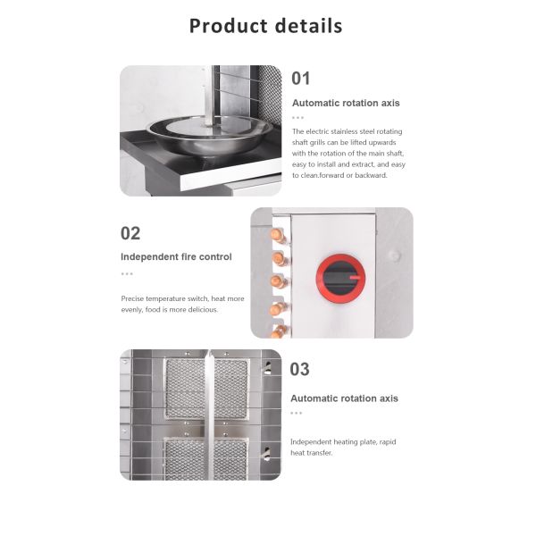 Газовая машина для швармы 2 горелки Куриный пончик кебаб Барбекю Грилл Скиверс Мастер для наружного использования