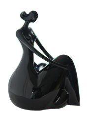 Tranquility Goddess Glossy Resin Garden Fountains Polyresin Water Fountain 12 Inch