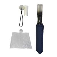 3 fantásticos guarda-chuva de dobramento da capa de chuva do Pongee com punho do armazenamento