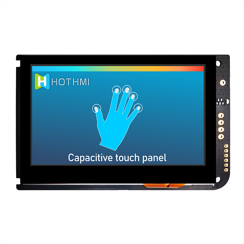 4,3 дисплей экрана касания TFT UART дюйма емкостный LCD 800x480 С ДОСКОЙ РЕГУЛЯТОРА LCD