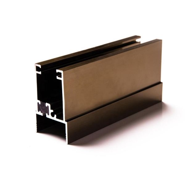 Bronze Anodized Aluminium Extrusion Window Frame with 6063 Aluminum Alloy Structure
