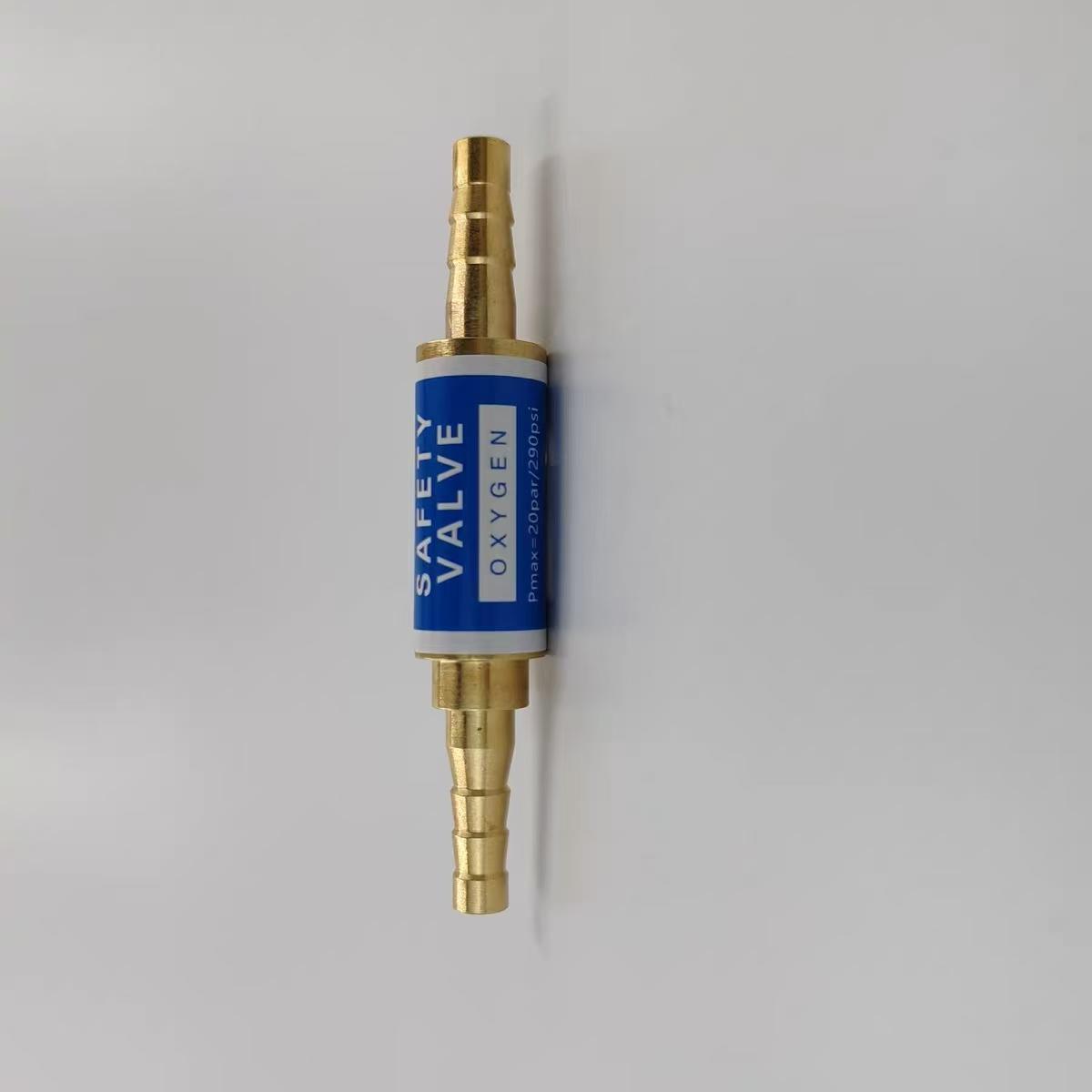 Hose End Flashback Arrestor for Welding Torch , Oxygen & Acetylene Brass Flame Arrester , Safety Flash Back Preventer with Barb Fitting for Oxy-fuel Cutting Welding