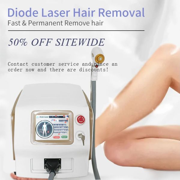 Single Handle Diode Laser Painless Hair Removal Machine 808nm Ce Approved