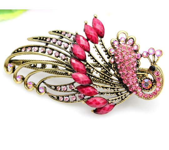 Peacock beak clip bohemian retro hairpin headdress Phoenix