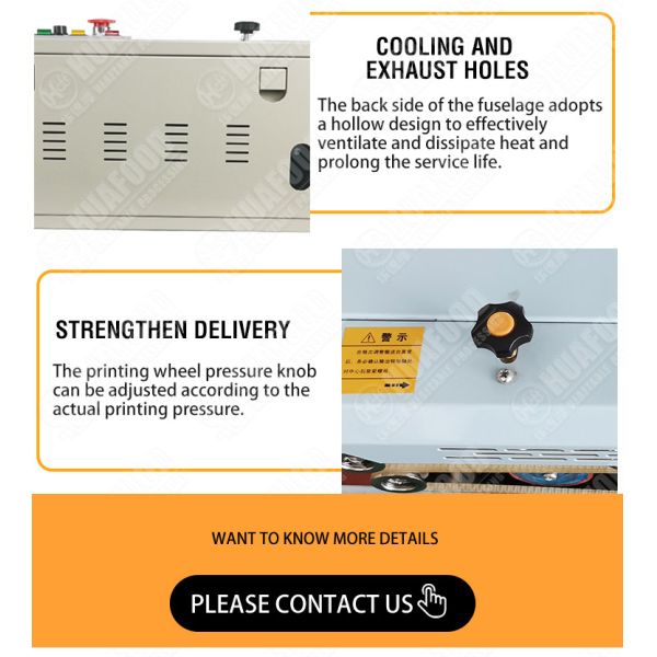 FR1000-II Horizontal sealing machine heat sealing machine continuous band sealer machine