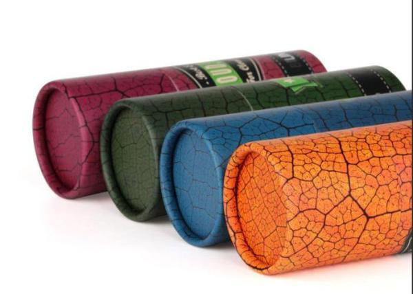 Multicolored Embossing Cosmetic Paper Packaging Tube For Essential Oils