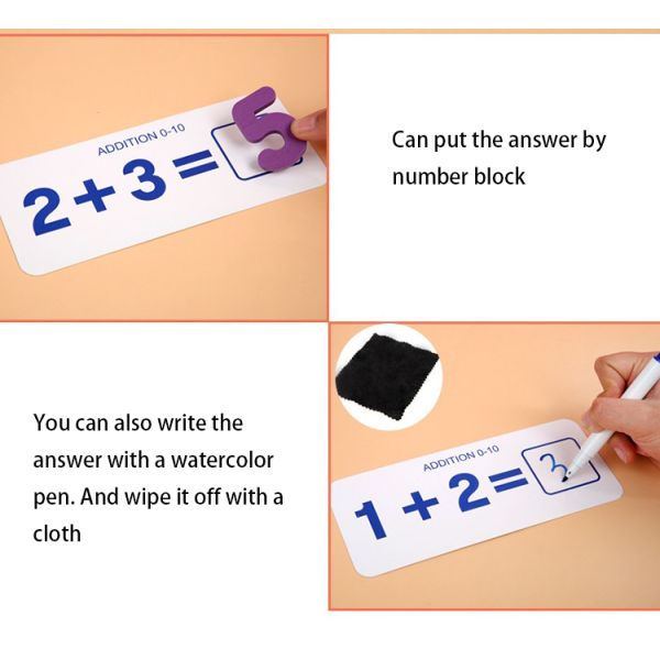 Нетоксическое 15cm Montessori считая доску умножения доски деревянную