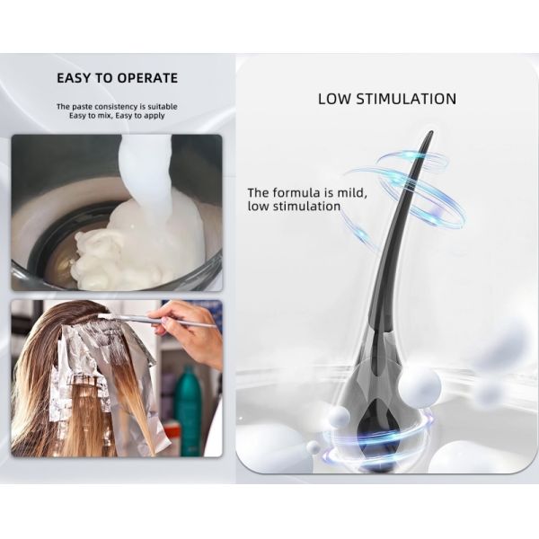 Hair Dye Factory OEM Natural Herbal Hair Color Developer Gentle Oxidant Cream Non-Chemical Dye for Home & Salon