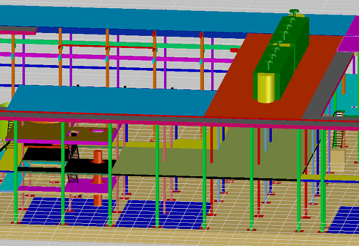 Структура стали платформы Q355B подгоняла гальванизированную стальную платформу ISO9001