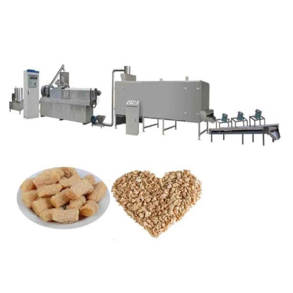 TSP soya protein machinery soya nuggets extruder production line