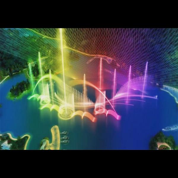 Des lumières sous-marines à LED pour les fontaines