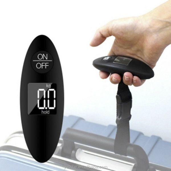 Portable LCD Digital Electronic Luggage Scale 40kg/100g Handled Travel Bag Weighting Battery Powered Button Battery Yes