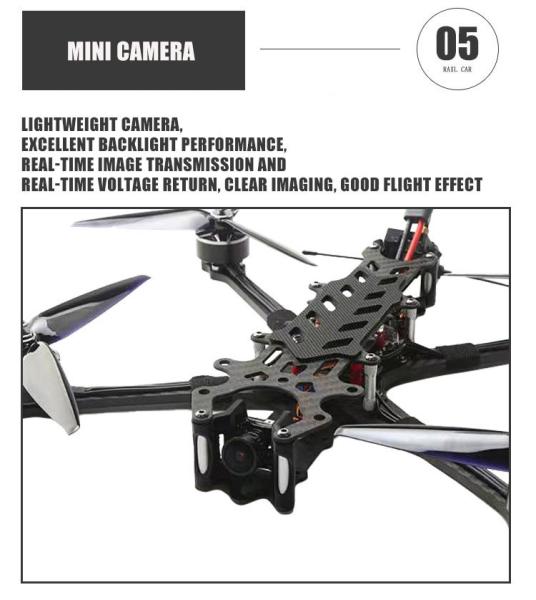 Drone de course FPV analogique 7 pouces avec télécommande longue portée BNF PNP Charge utile 2 3.5 4 kg Longue durée de vol Transmission vidéo