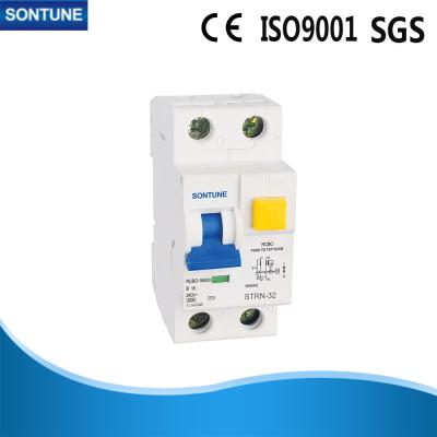 interruptor 2P atual residual branco com proteção STRN -32 da sobrecarga