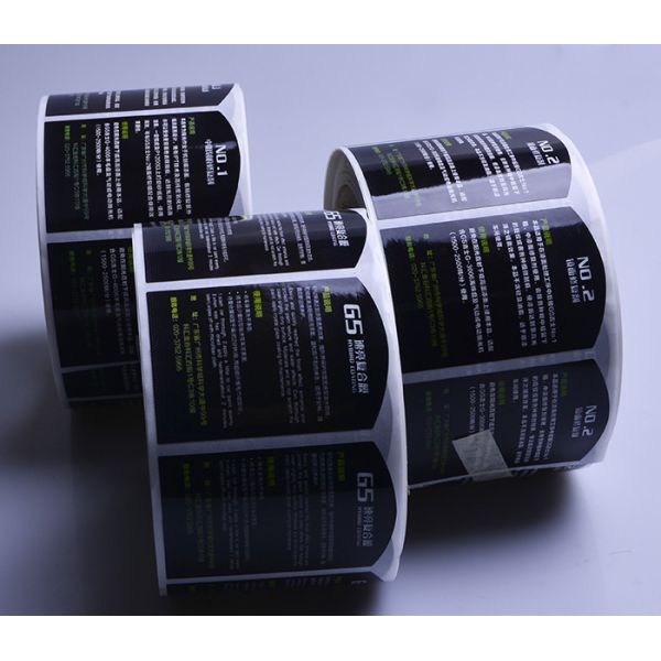 Manufacturer Custom adhesive plastic roll labels stickers for Packaging