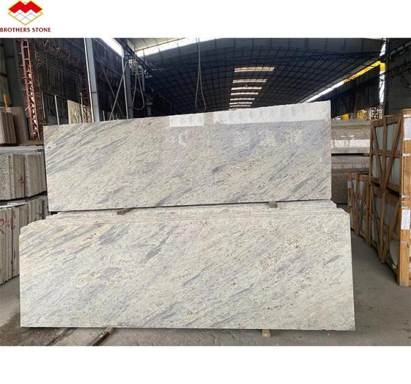 Cut-To-Size White Texture Granite Slab Exported from India for Villa and Hotel Design