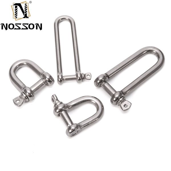 Marine Hardware Hot Forged D Shackle Stainless Steel Heavy Bow Load Clamp for Chain Rope Industrial Application