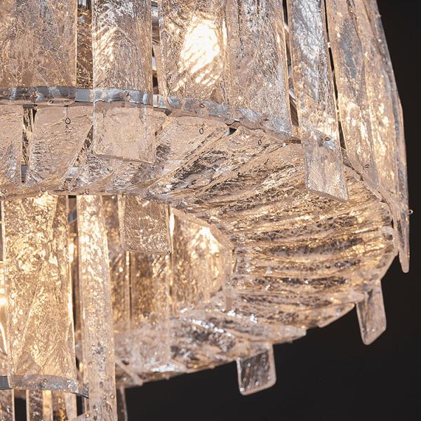 Mode Postmoderne Art créatif Minimaliste Lumière de lustre Pour le salon Nordique Luxe Lumière de lustre en verre Lumière de pendentif moderne