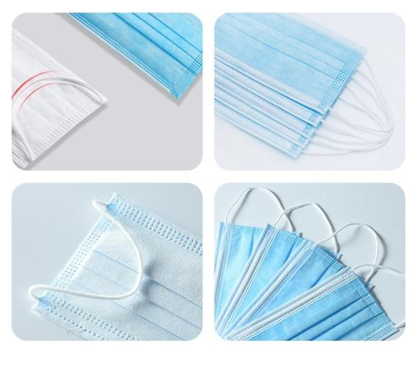 CE FDA Disposable Medical Face Mask , 3 Ply Surgical Face Mask