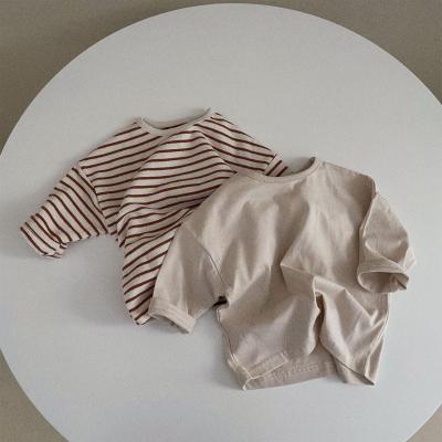 Тройник рукава Crewneck органического хлопка длинный