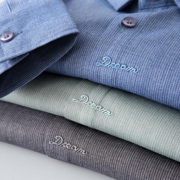 Autumn Popular Shirt Long Sleeve for Men and Boys Nonwoven Heat-transfer Printing
