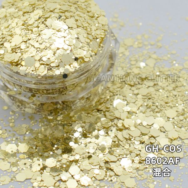 Party Makeup Iridescent Face Glitter Hexagon Titanium Ceramic Loose Cosmetic Glitter