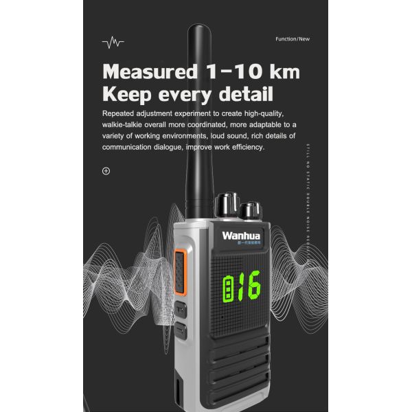 OEM/ODM Hot Long Range Two Way Radio 400-470MHz Handheld UHF Encrypted Walkie Talkie