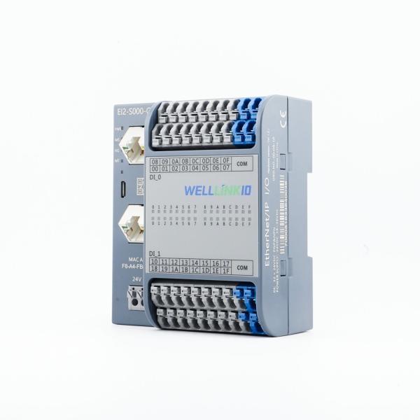 EI2-S000-CNNN PLC Ethernet/IP module d'entrée/sortie, 32DI entrée bidirectionnelle, certifié RoHS, automatisation industrielle