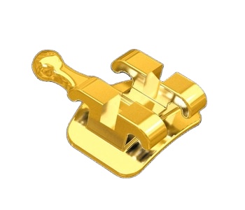 0.022/0.018 Slot Size DTC Orthodontic Dental Golden Coated Brackets Brace Ortho Fabric