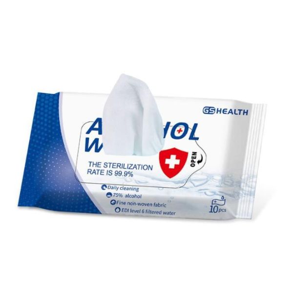 75% Alcohol Sterilized Wet Wipes Personal Antimicrobial Wipe Eco Friendly