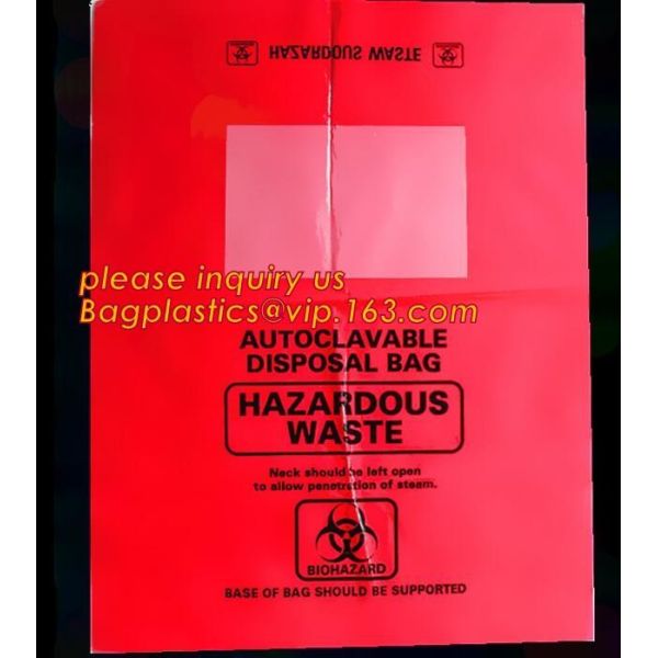 PE asbestos waste bags, Disposal Plastic Bag for Construction Waste, rubbish bag for asbestos fibers, bagplastics, bagea