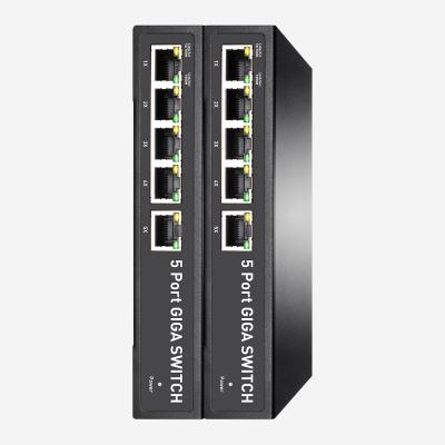 Interruptor esperto fácil 10 do gigabit de 5 portos 100 1000base-T 802.1Q VLAN QoS
