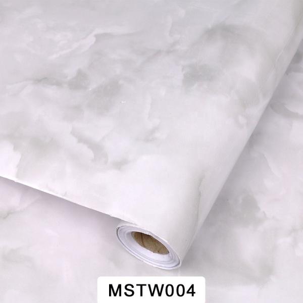 Vinyl Wallpapers Type Marble Wallpaper Rolls for Hotel Interior Design Peel and Stick 3D Coating