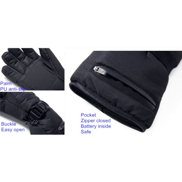 Нагревательный элемент из композитного волокна из искусственной кожи с противоскользящими тепловыми тепловыми перчатками