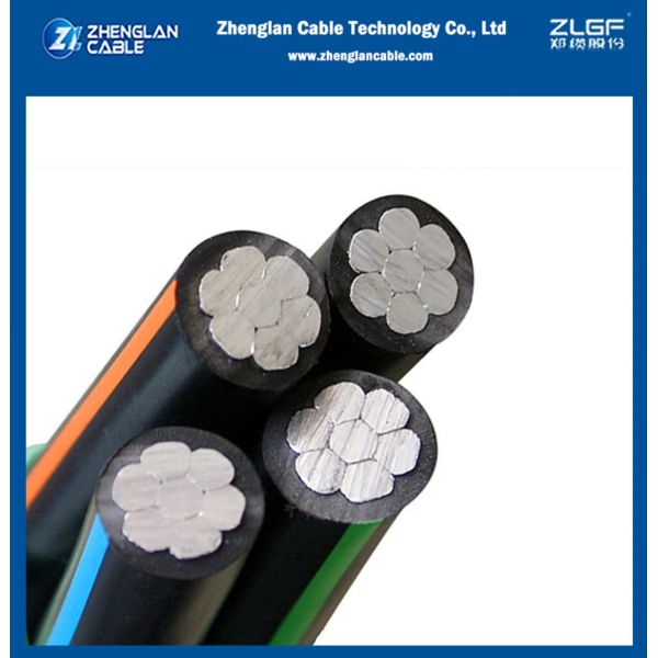 Overhead Insulation Cable LV Cable 0.6/1kv 2x25+16+NA25mm²IEC60502-1CAAI CABLE AUTOPORTANTE De ALUMINIO