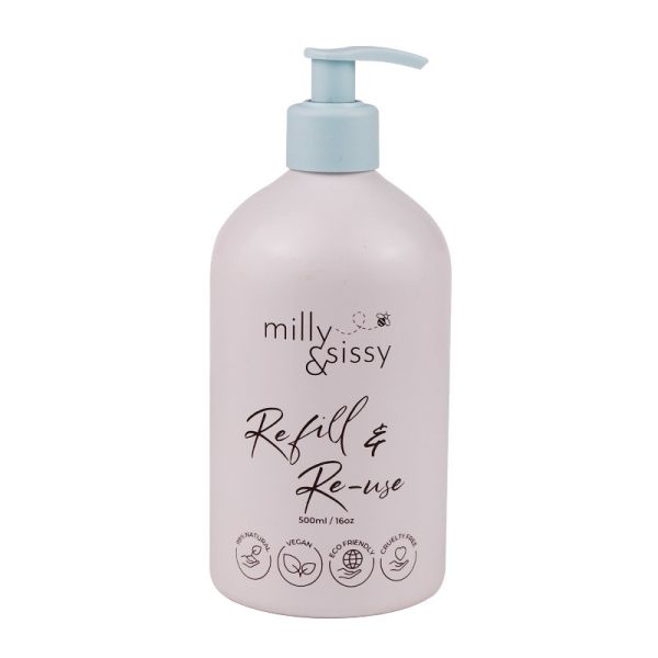 Silk Screen Logo Pink Aluminum Cosmetic Bottles 30ml 50ml Pump Shampoo Bottle