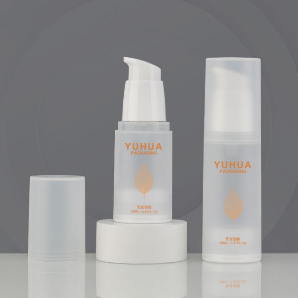 Plastic 20ml 30ml Airless Cosmetic Pump Hot Stamping