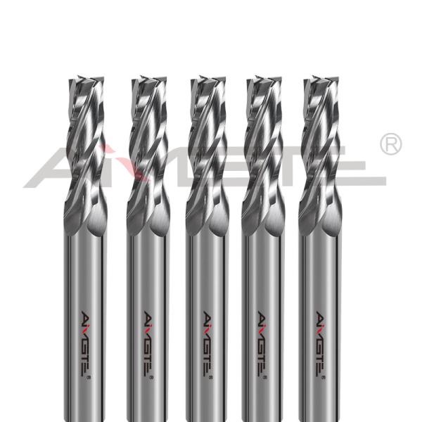 4 Flutes Carbide End Mill Polished Square Cutting End Mill Uncoated For Aluminium
